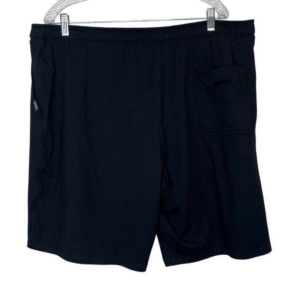 Eddie Bauer Mens Lounge Shorts Black Zipper Pocket Size XXL - Picture 2 of 9